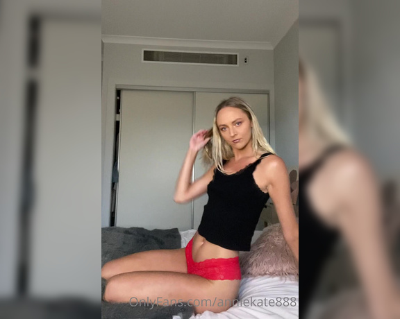 Annie Kate aka Anniekate78 OnlyFans - Teasing you in red lingerie