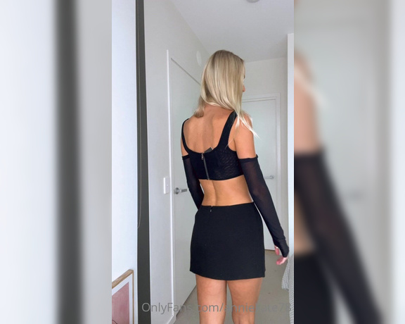 Annie Kate aka Anniekate78 OnlyFans - Watch me take off my sexy black outfit and strip down to nothing xx 1