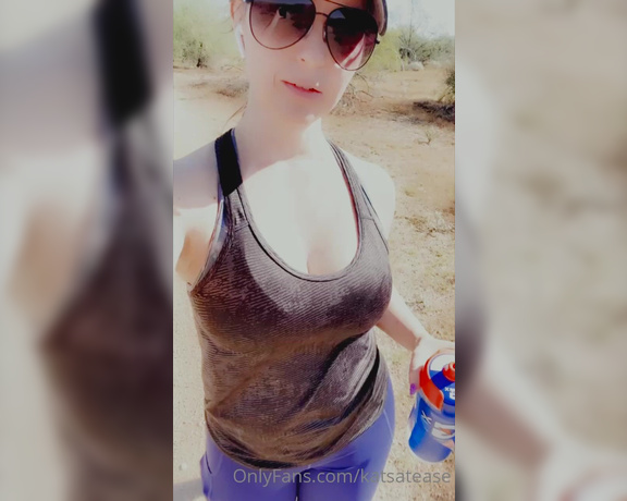 Katsatease aka Katsatease OnlyFans - Went on a hike today … so nice outside Finally lol 3