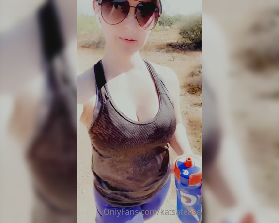 Katsatease aka Katsatease OnlyFans - Went on a hike today … so nice outside Finally lol 3