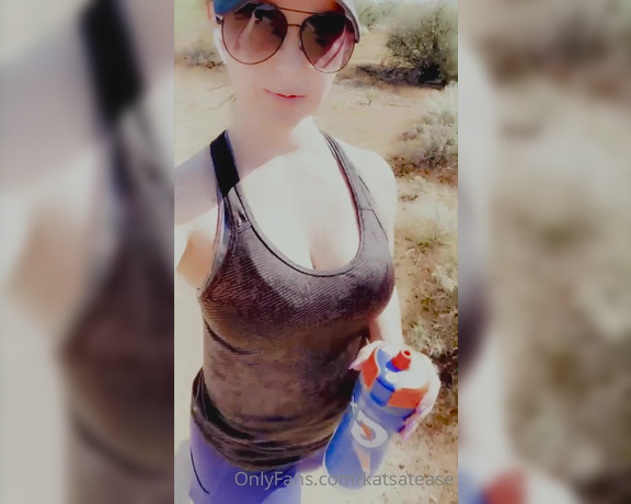 Katsatease aka Katsatease OnlyFans - Went on a hike today … so nice outside Finally lol 3