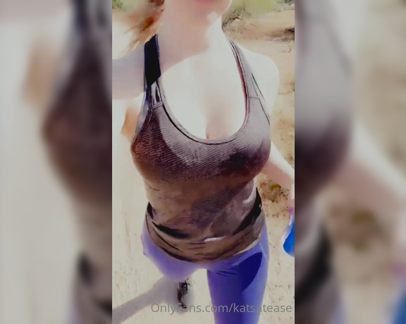 Katsatease aka Katsatease OnlyFans - Went on a hike today … so nice outside Finally lol 3