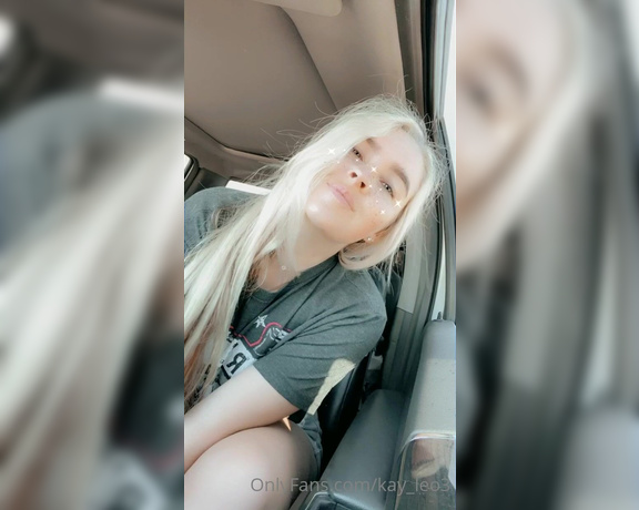 Kaylee aka Kay_leo3 OnlyFans - Quickly changing in the truck at the race I was tired of wearing a damn sports bra! Lol