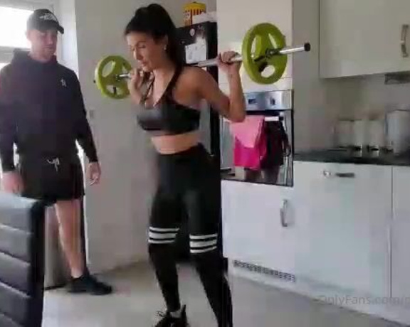 PrincessJas4Ux aka Princessjas4ux OnlyFans - Home workouts can be pretty fun @foot fetish