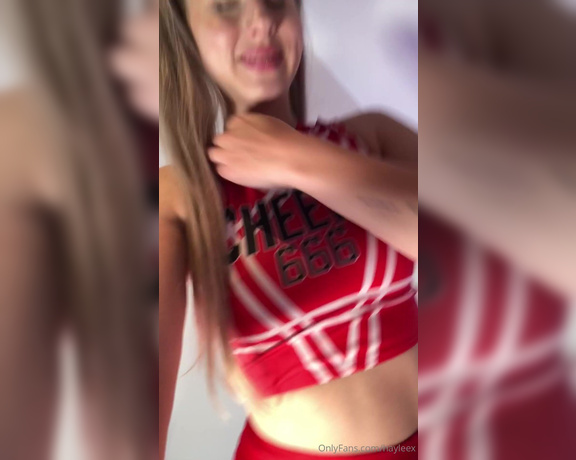 Hayleex aka Hayleex OnlyFans - Naughty upskirt Cheerleader