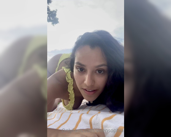 Sophia Del Mar aka Vixensophia OnlyFans - Working on my arch on the beach, would you help me get deeper