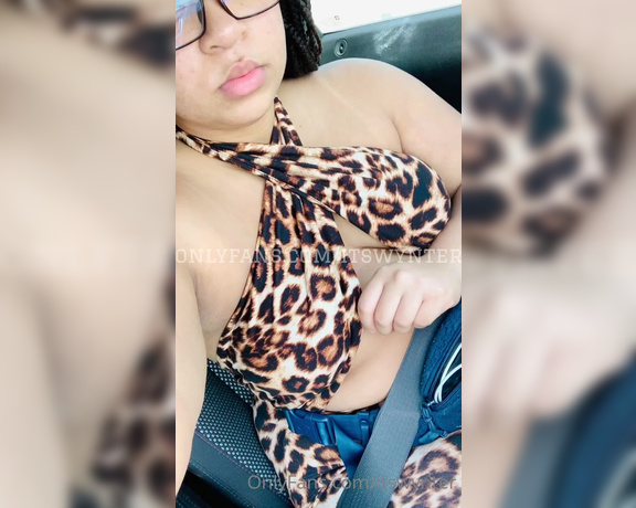 Wynter aka Itswynter OnlyFans - Driving with my titties out