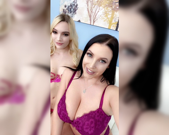Angela White aka Angelawhite OnlyFans - BEHIND THE SCENES I had so much fun shooting with Kenna James today