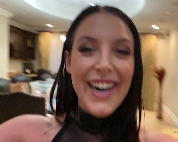 Angela White aka Angelawhite OnlyFans - BEHIND THE SCENES I love the way my tits look in this outfit