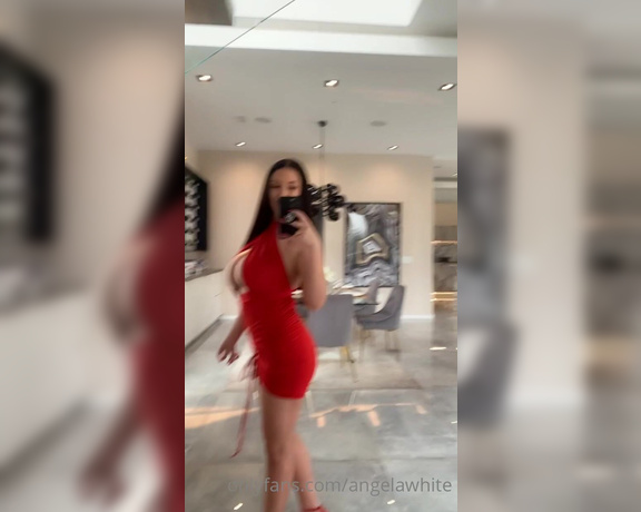 Angela White aka Angelawhite OnlyFans - About to shoot a JOI in this dress How long do you think you’ll last PS Want to see the JOI