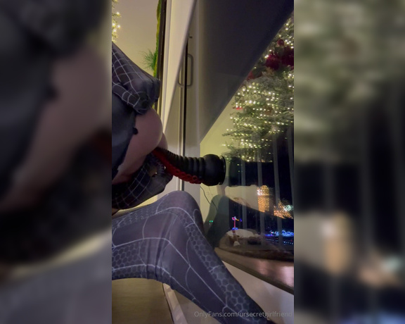 Pyra Fae aka Ursecretgirlfriend OnlyFans - This time I put the dildo on the glass of my window and rode it 2