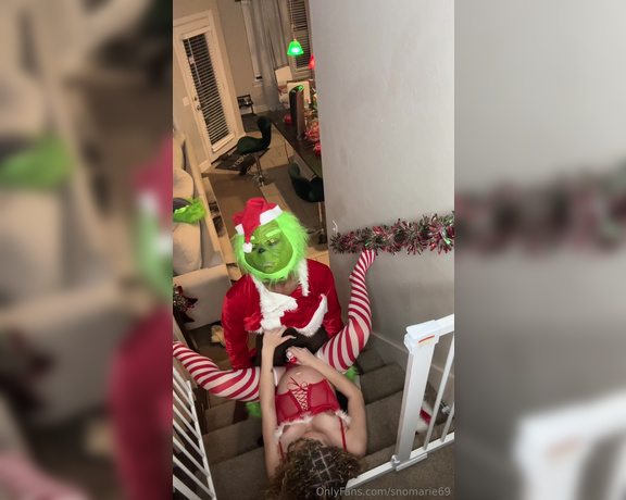 Sno Marie aka Snomarie69 OnlyFans - Getting fucked by the grinch and sucking his big long dick 1