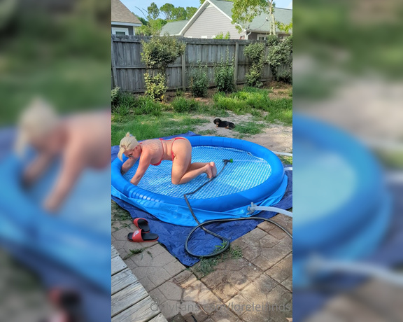 Lorelei Finds aka Loreleifinds OnlyFans - Got myself a little pool to relax in and do some fun content in I thought you might want to watch