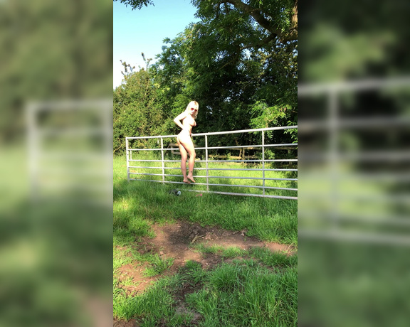 TaraGirl -  Selfie video over min of me messing about on a walk making myself c u m