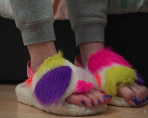 Toetally Devine -  A little slippers with cliffhangers tease