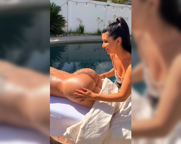 Kiara Mia aka Theonlykiaramia OnlyFans - POOLSIDE MASSAGE WITH ROMI RAIN @romi rain One of my MOST REQUESTED lesbian scenes ever because