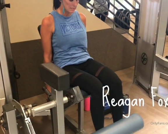 Reagan Foxx aka Thereaganfoxx OnlyFans - Leg day with a few curls on the way out