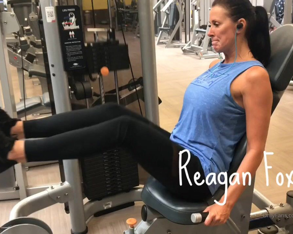 Reagan Foxx aka Thereaganfoxx OnlyFans - Leg day with a few curls on the way out