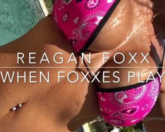 Reagan Foxx aka Thereaganfoxx OnlyFans - Finally home from an awesome LA trip So I took some time today and relaxed in my own pool, then I