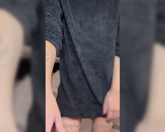 Soph aka Subsophie OnlyFans - Bedtime booty come take this hoodie off of me, babe