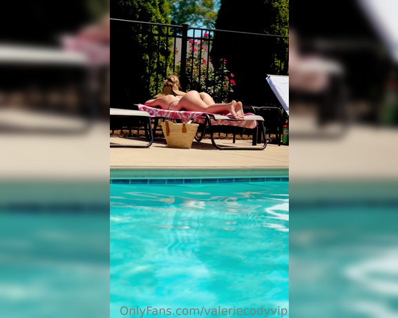 Valerie Cody aka Valeriecodyvip OnlyFans - I am having such a great summer It has been truly wonderful to spend time in the pool (and laying