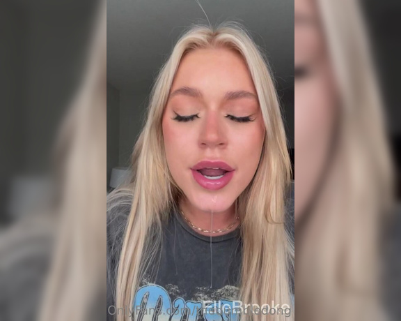 Elle Brooke aka Thedumbledong OnlyFans - Sucking dick should be messy! This is how I like it  eyes watering and spit dripping down my chin
