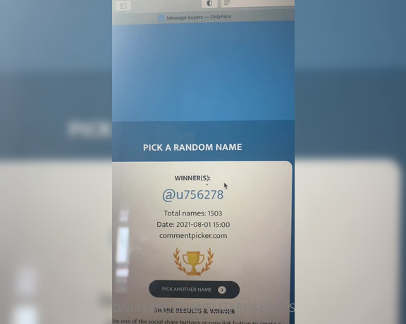 Eliza Rose Watson aka Elizarosewatson OnlyFans - Raffle draw!!! watch to find out if you won I picked 2 winners and they are both people I have