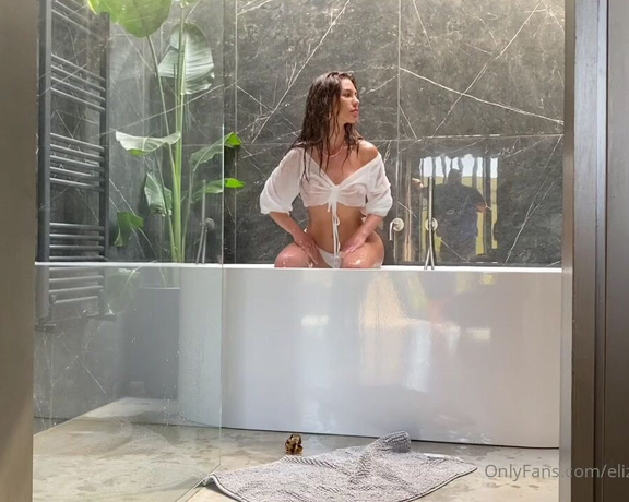 Eliza Rose Watson aka Elizarosewatson OnlyFans - BTS from my sheer shower shoot, I will be sharing the final photos here soon I get regularly asked
