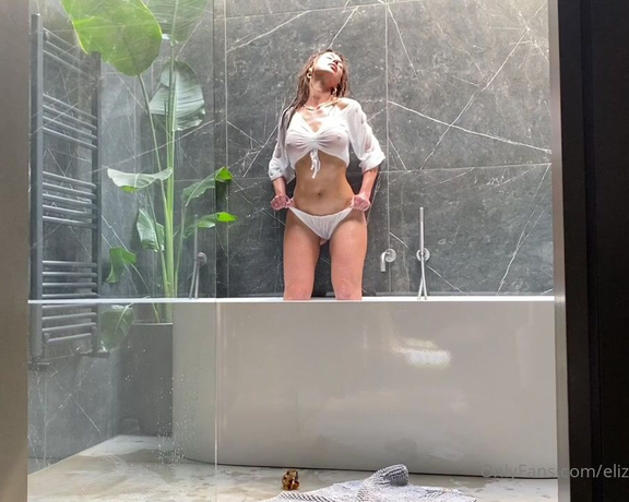 Eliza Rose Watson aka Elizarosewatson OnlyFans - BTS from my sheer shower shoot, I will be sharing the final photos here soon I get regularly asked