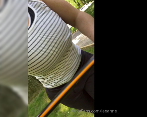 LeeAnne aka Leeanne_ OnlyFans - Sweaty tits after mowing 2