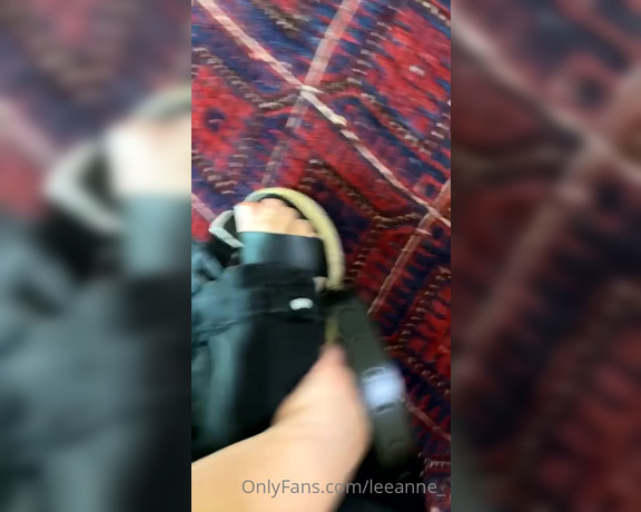 LeeAnne aka Leeanne_ OnlyFans - Taking my sandals off! Plus alil above breast shaking!