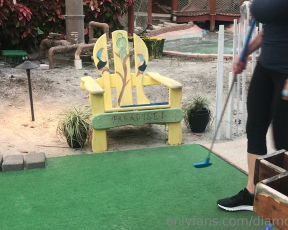 Diamond Foxxx aka Diamond_foxxx OnlyFans - My first shot at putt putt in like 25 years