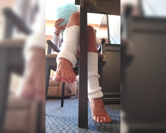 ZephiAnna -  Worship my feet under the desk, where you belong