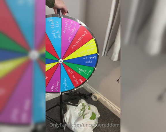 Uncensoreddom -  A N A L SPIN THE WHEEL THIS EVENING  swipe across for the vid explaining IF YOU OPEN