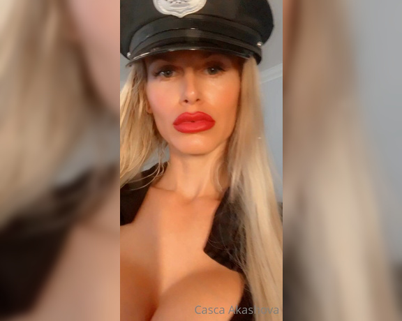 Casca Akashova aka Cascaakashova OnlyFans - The only time crime does pay  custom videos Officer Akashova