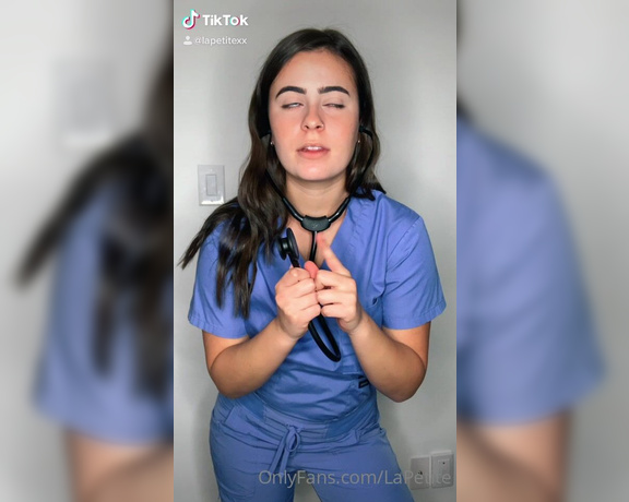 Lexie aka Lapetite OnlyFans - I think that my stethoscope is acting weird