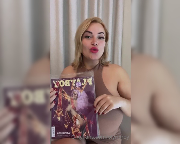 Olyria Roy aka Olyriaroy OnlyFans - Guys, I have an amazing offer for you You can get a personal copy of the Playboy magazine special