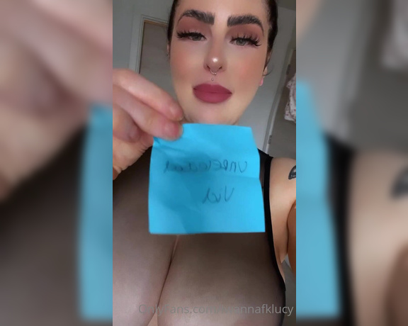 LUCY BLOWS aka Iwannafklucy OnlyFans - TWENTY FIRST pop gos to SHIGGY who won an unreleased vid  Custom tit wank x 3 Unrelea