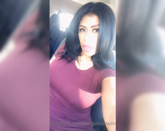 Gabby Quinteros aka Realgabbyquinteros OnlyFans - Red Dress Car Play I do this often in my car Perhaps you’ll catch me doing this