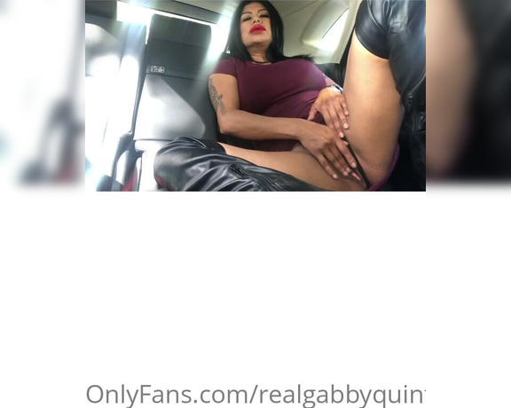 Gabby Quinteros aka Realgabbyquinteros OnlyFans - Red Dress Car Play I do this often in my car Perhaps you’ll catch me doing this