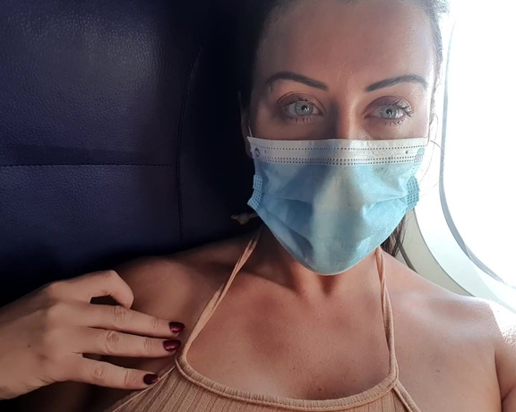 Kimberley Jenner aka K1mberley_j OnlyFans - Tits out on the plane I forgot I had this!