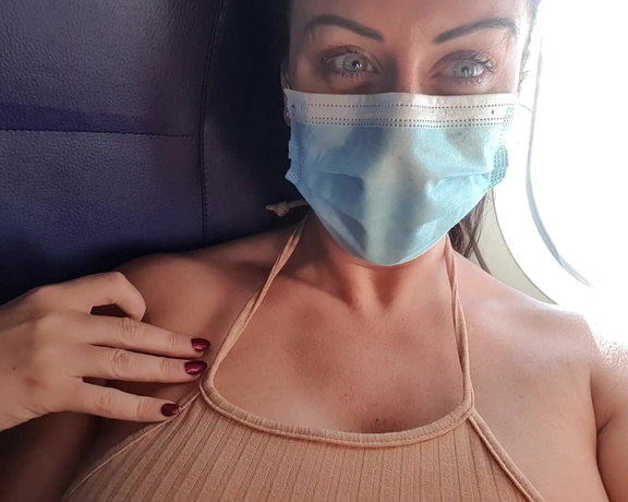 Kimberley Jenner aka K1mberley_j OnlyFans - Tits out on the plane I forgot I had this!