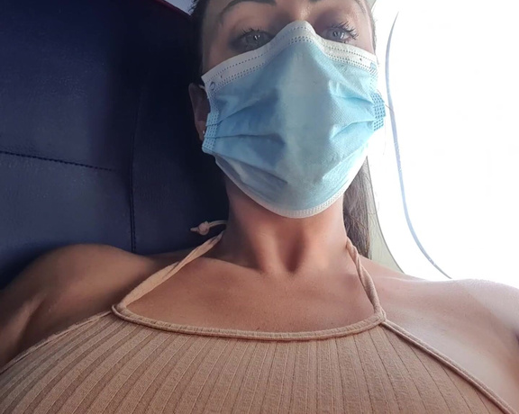 Kimberley Jenner aka K1mberley_j OnlyFans - Tits out on the plane I forgot I had this!