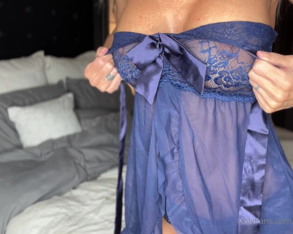 Tabitha Stevens aka Tabithastevens OnlyFans - Here’s part 2 of the new sexxxy blue lingerie ~ added bonus of some licking… Lots of Love, Tabith