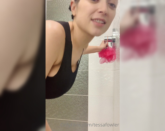 Tessa Fowler aka Tessafowler OnlyFans - I cant believe ive gone this long without a shower video hell, im surprised ive gone this long