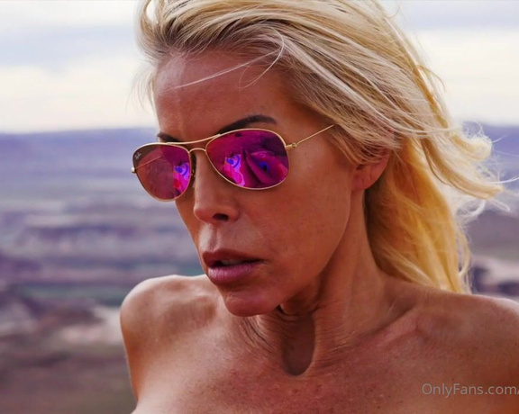 Tabitha Stevens aka Tabithastevens OnlyFans - Tanning at the edge of a thousand foot cliff! This is as raw as it gets! No makeup, no retouching,