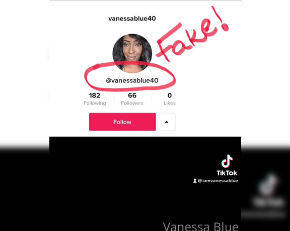 Vanessa Blue aka Vanessablue OnlyFans - MESSAGE! Please make sure you’re following my only TikTok account iAmVanessaBlue ” all others