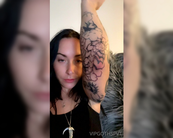GOTHSPVT aka Anastasiagoth OnlyFans - New tat! Took 7 hours and still isn’t done lol