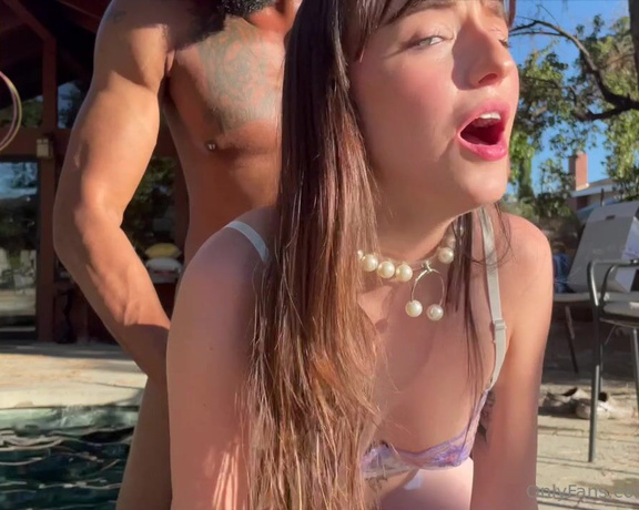 Lana Smalls aka Lanasmallsx OnlyFans - NEW SCENE I fucked @jovanjordanxxx in my pool and I had so much fun playing with his huge monster