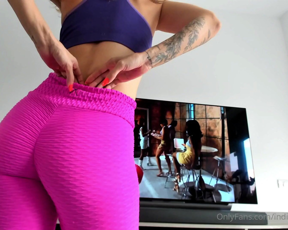 IndiscreetHotAndFit aka Indiscreethotandfit OnlyFans - After eating so much, we should workout a bit to burn that fat off but Ill take you easy Some yoga